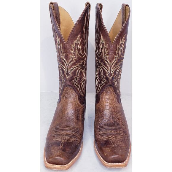 ARIAT Futurity Platinum Cowboy Boots Brown Leather Men's Size 10.5 EE in EUC - Picture 7 of 16